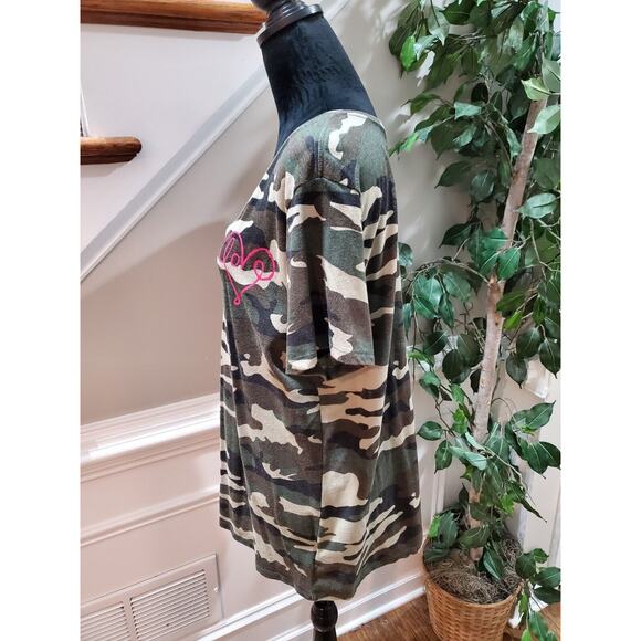 Ev 1 Women's Multicolor Cotton Short Sleeve V-Neck Pullover Top Blouse Size 3XL - Picture 5 of 11